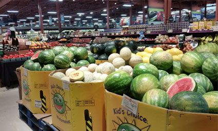 crates of watermelons at Rohrerstown