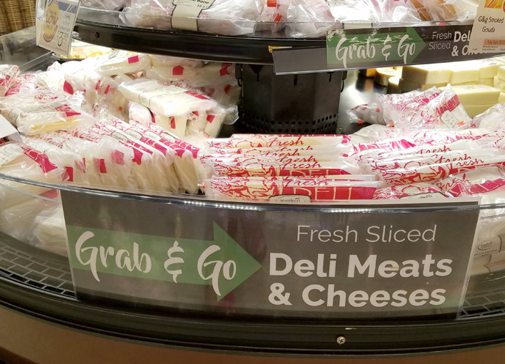 grab and go cheese case