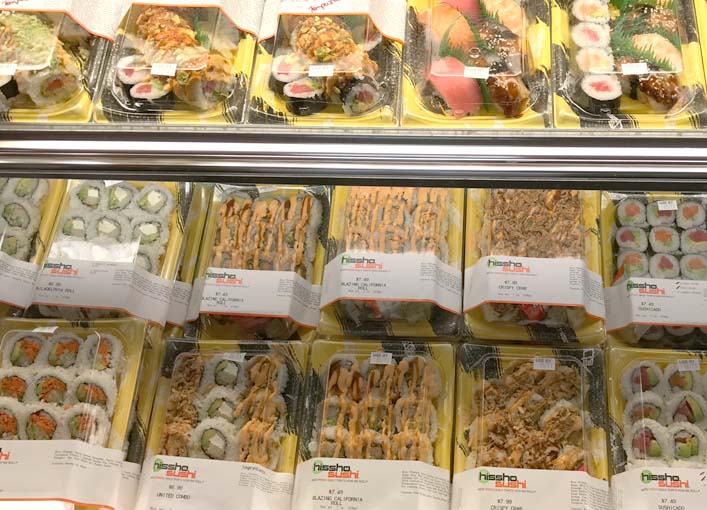 sushi case