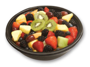 fresh fruit bowl displayed by stauffers fresh foods