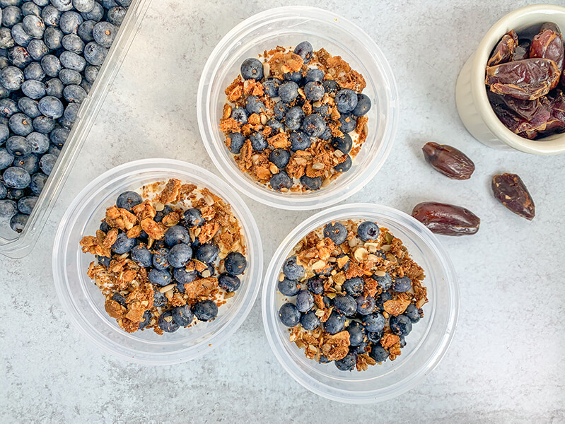 Blueberries and Granola