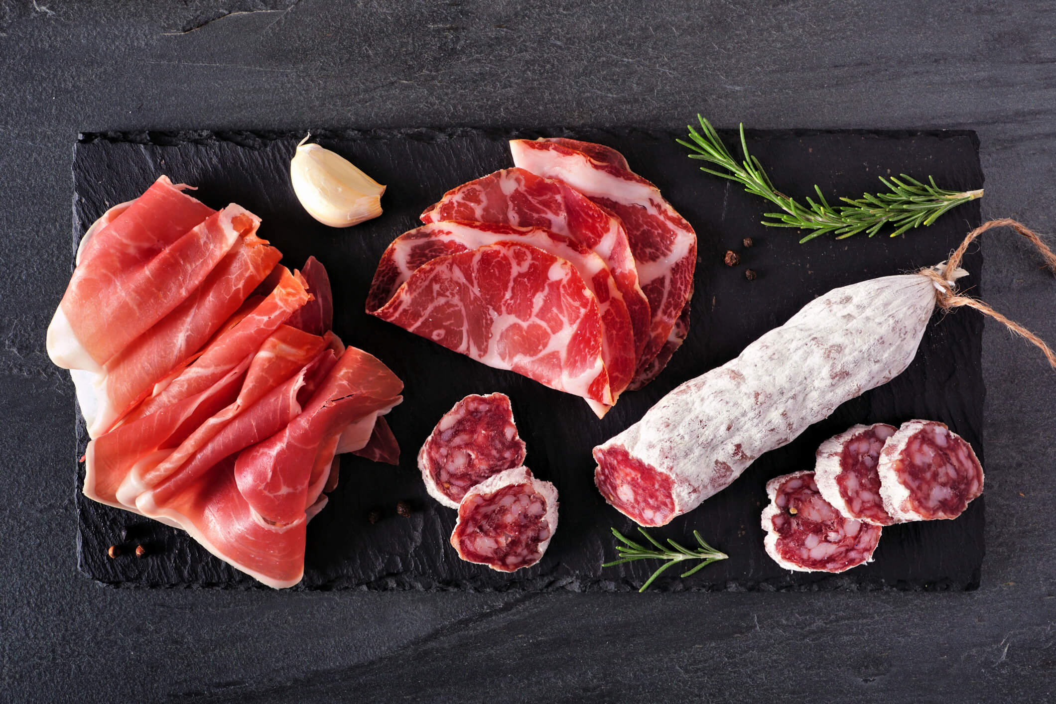 Meat and charcuterie add a smoky, hearty flavor.