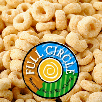 full circle logo on cereal