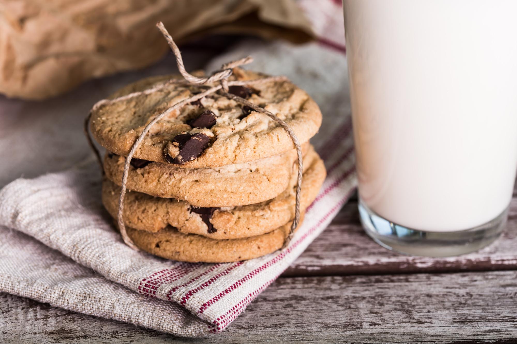 Plant-based milk alternatives pair perfectly with cookies.