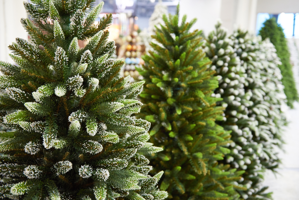 Artificial trees offer additional style and color options.
