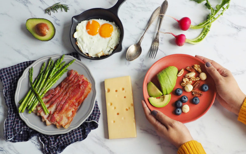 A variety of ketogenic meals.