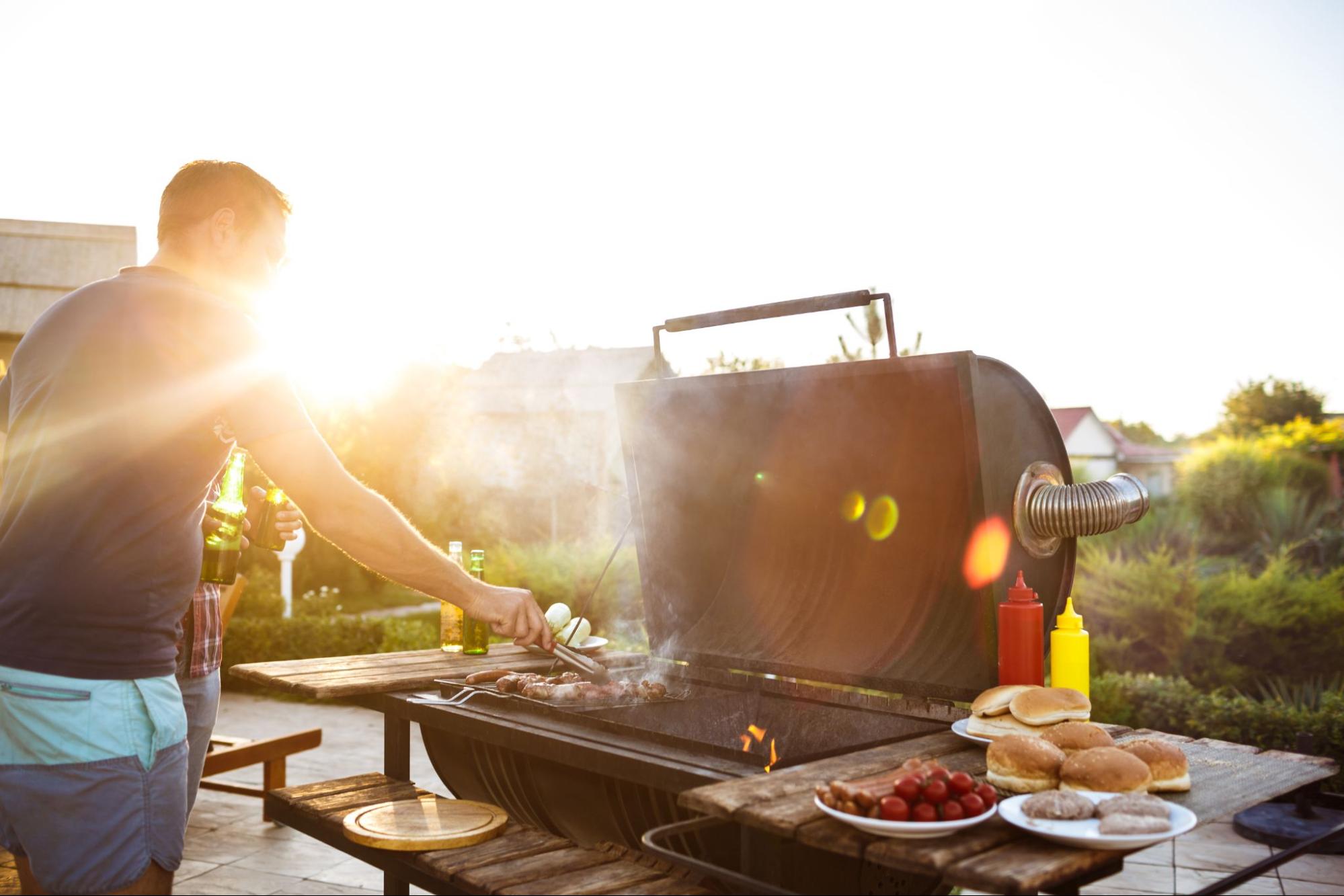Grilling is a great way to enjoy the outdoors while hosting.