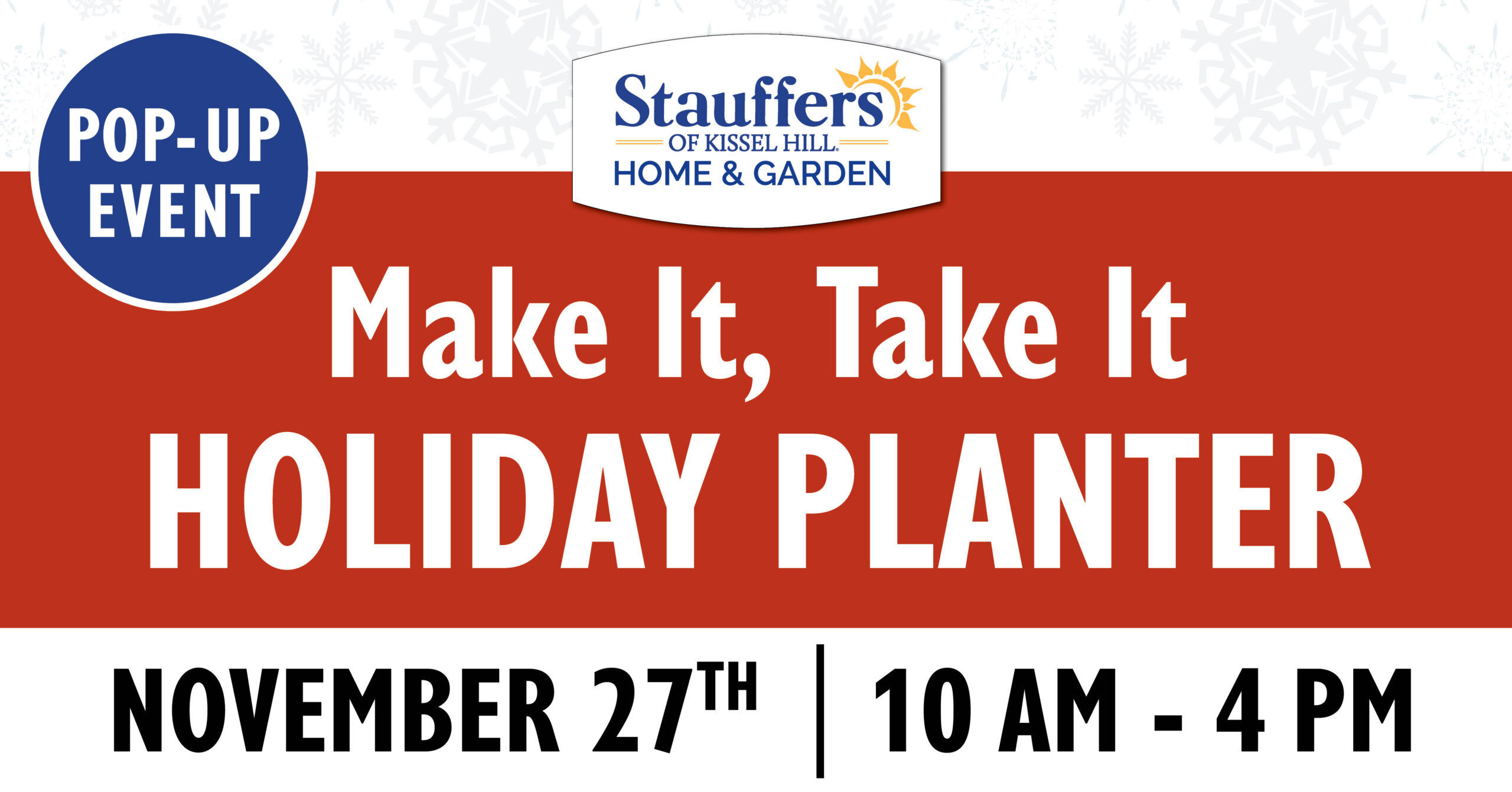 Make it, Take it Holiday Planter Event