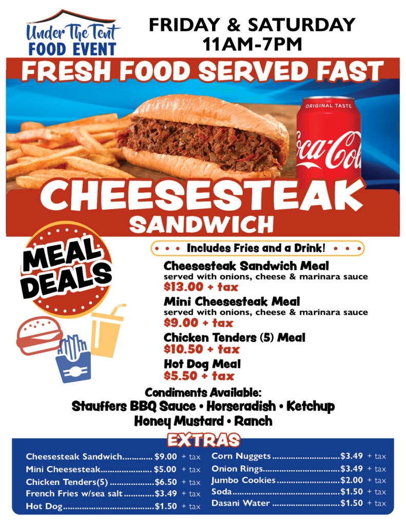 8.5x11 UTT Menus 2026 Cheesesteak Sandwich