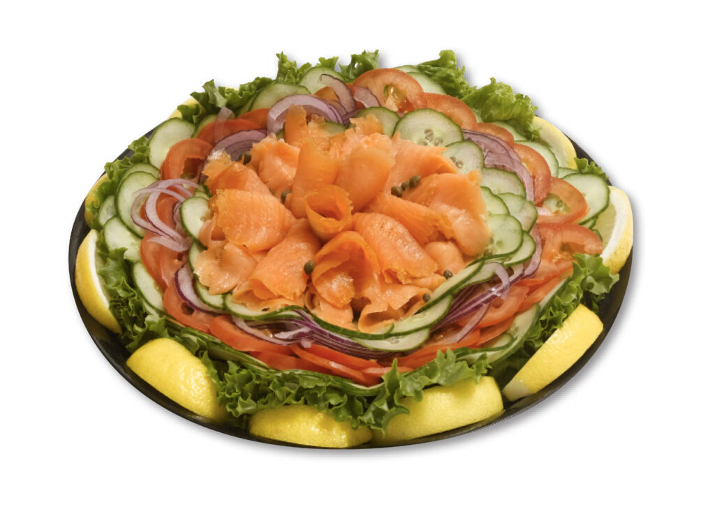 smoked salmon tray