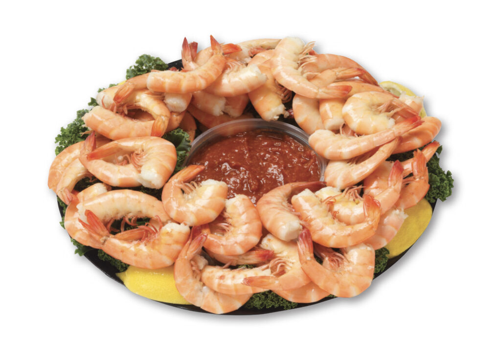 stauffers pink shell on shrimp tray