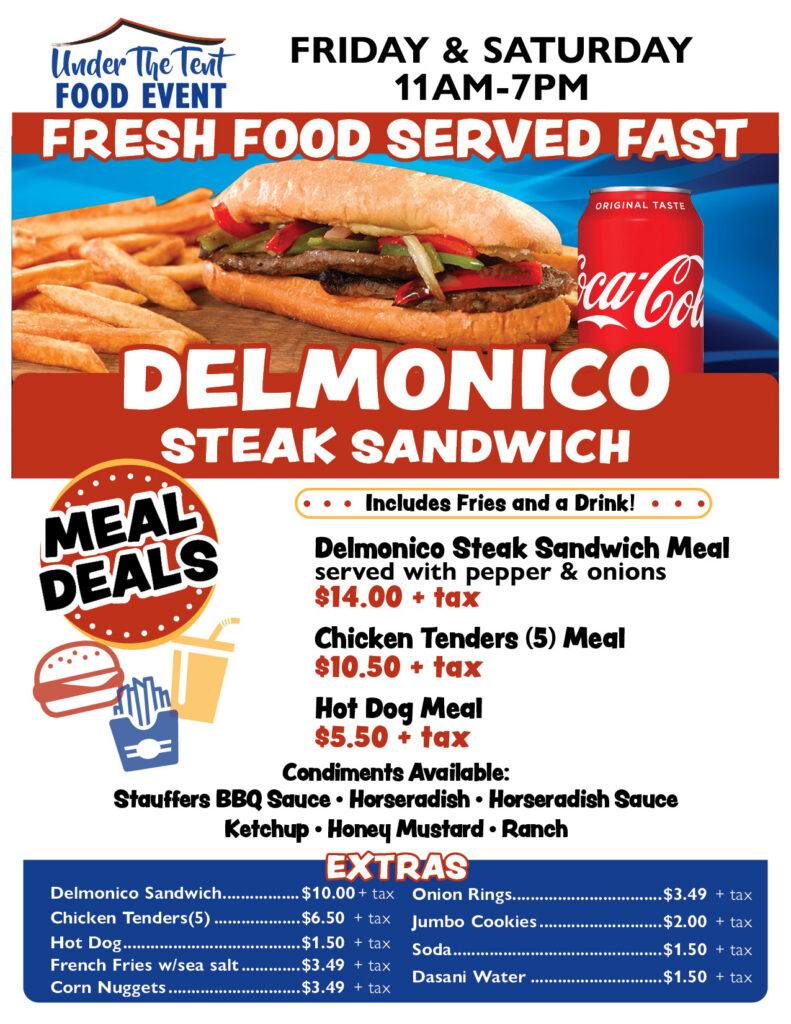 8.5x11 UTT Menus 2026 Delmonicao Steak Sandwich