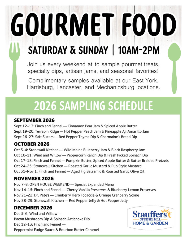 Gourmet Foods Sampling Full Schedule 1up